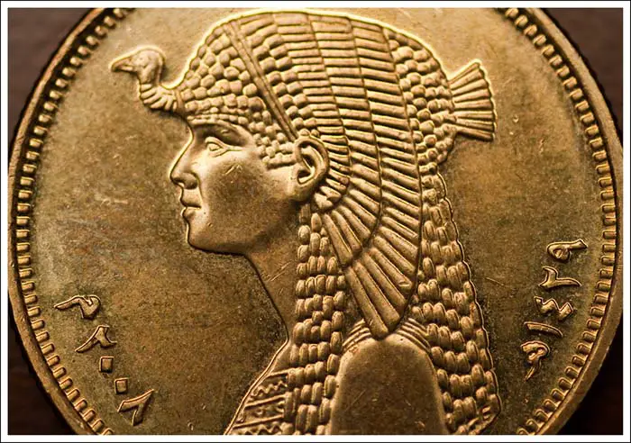 Cleopatra, depiction on a Ptolemaic coin