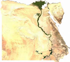 Satellite Image of Egypt