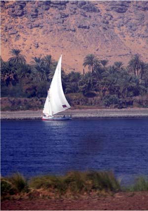 Dhow on The Nile River near Aswan