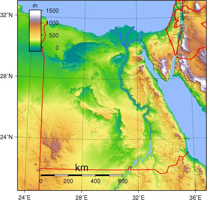 Topography of Egypt