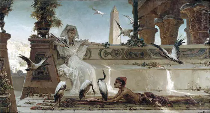 Cleopatra, painting by Vasily Alexandrovich Kotarbinsky