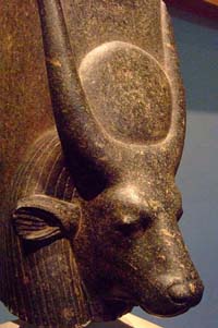 Head of Cow Goddess Hathor