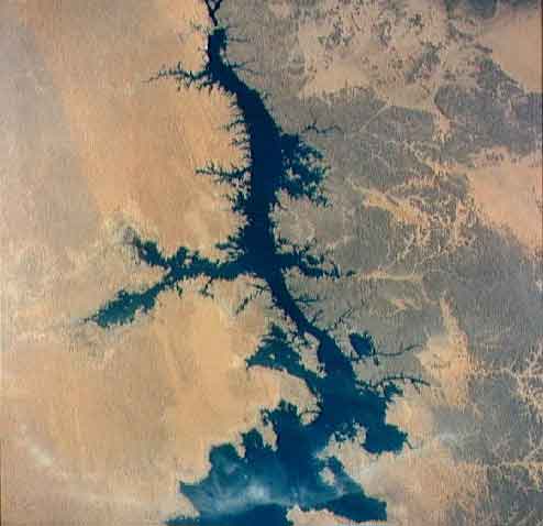 Map of the Nile river