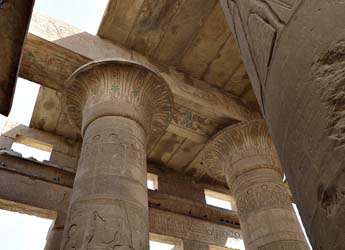 Hypostyle Hall Columns at the Ramesseum