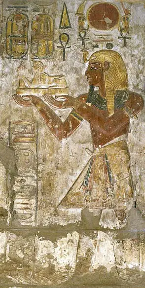 Depiction of Ramses III at Khonsu