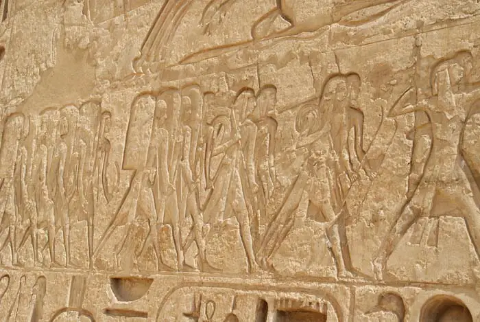 Relief of an Ancient Egypt soldiers