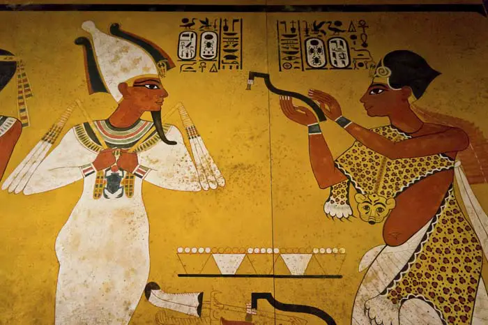 Paintings from the tomb of Tutankhamun