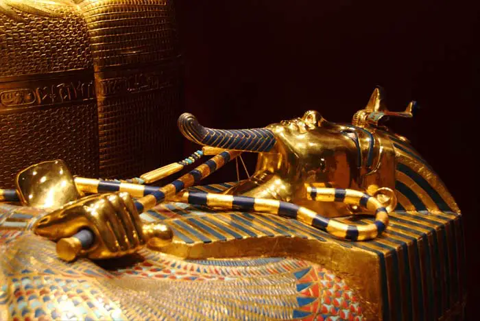 Gold Coffin on Tutankhamun
