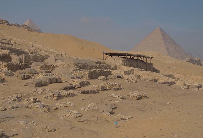 Remains of the workers' village at Giza